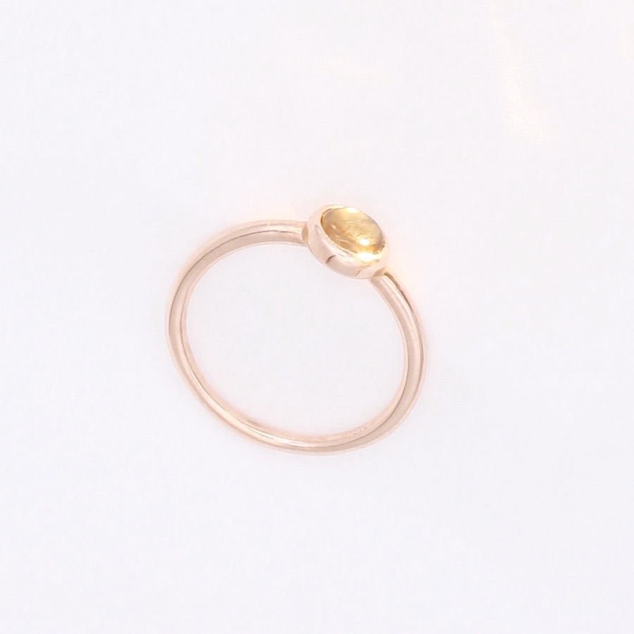 Designer Gold Sheen Sapphire Pink Gold Ring