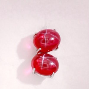 Star Ruby Earrings