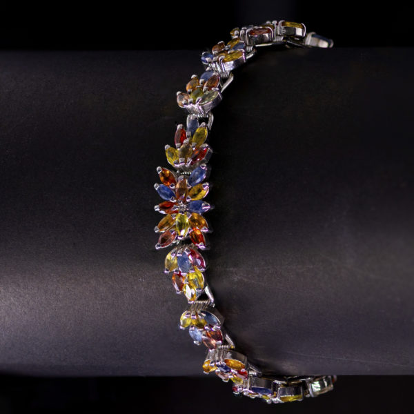 Fancy sapphire bracelet